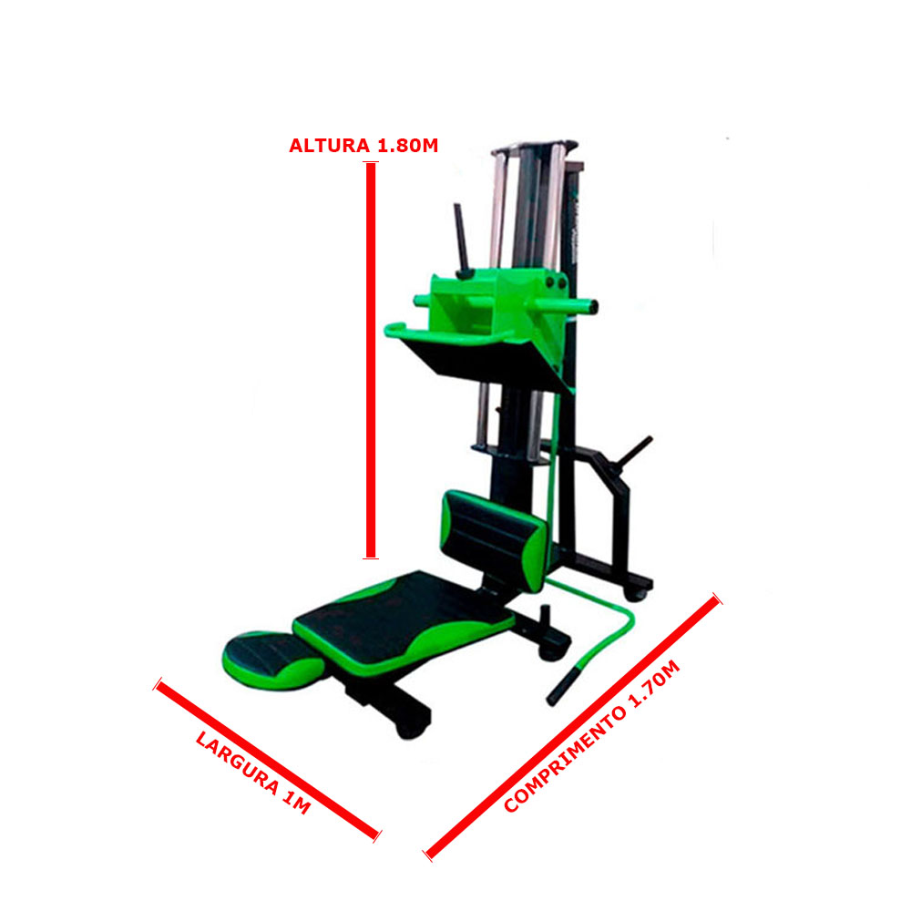 Leg Press Horizontal 180° Profissional De 3 Polegadas