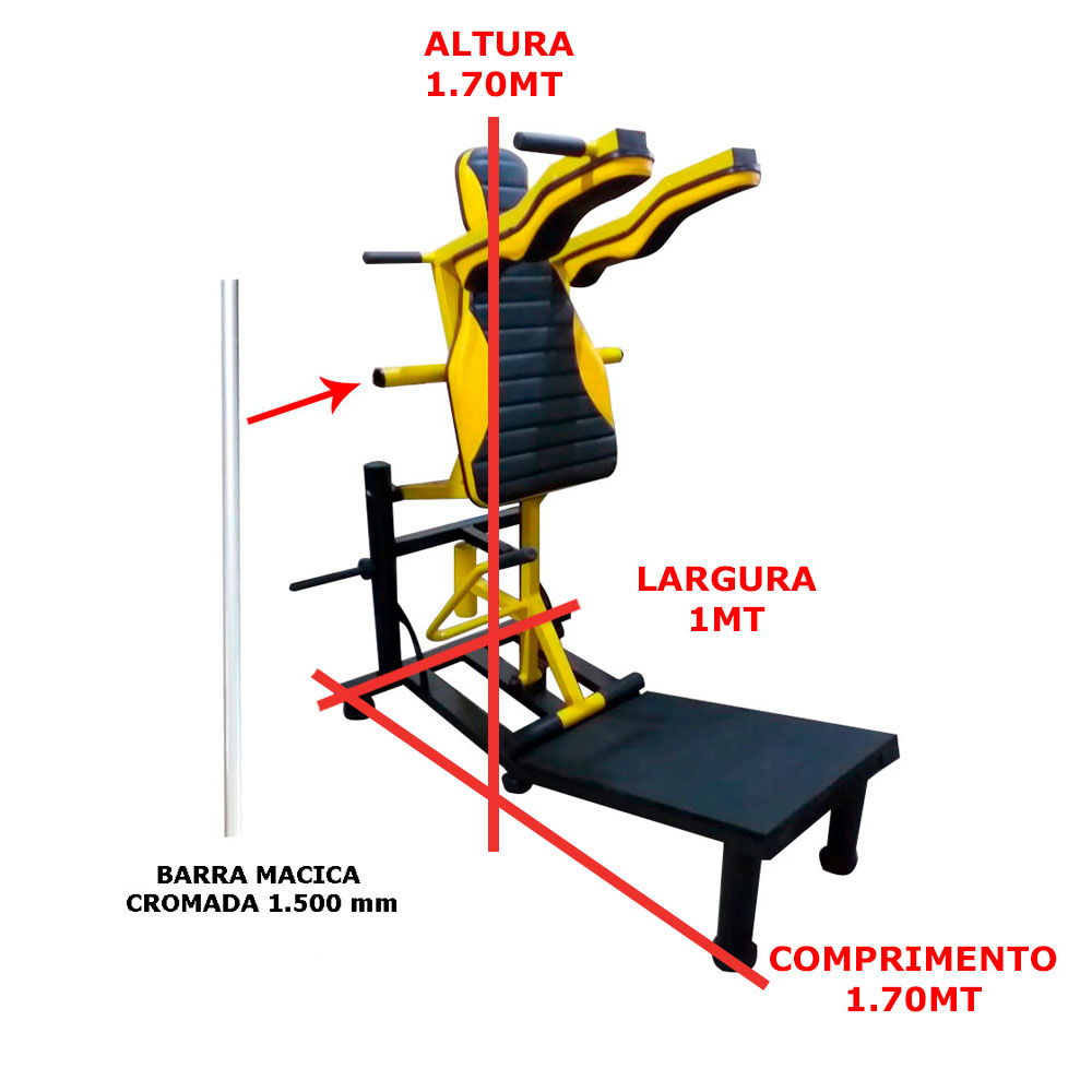 Agachamento Squat Articulado - Profissional.